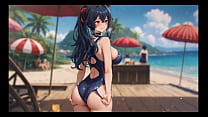 Romantic Beach Adventure in Hentai Game Ep.7 - EXHIB COUPLE!
