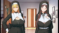 Summer Clover HAREM HENTAI GAME Ep.19 - 3 NUNS fun!