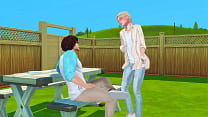 Stepbrother's Rough FaceFuck Scene in Sims Anime Hentai SFM