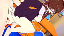 Chizuru gets hot at the library and continues in the bedroom - Rental Girlfriend Hentai