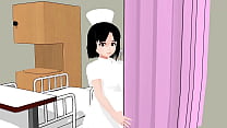 Mia as Perverted Nurse Plays 'Doctor' with Anime Girl in Men's Massage Parlor