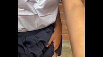 Neighbor Wears Japanese School Uniform in Funny Bet Video